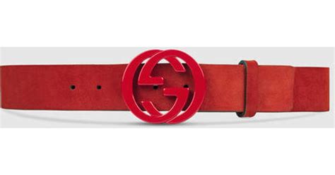 red gucci belt womens|red suede gucci.